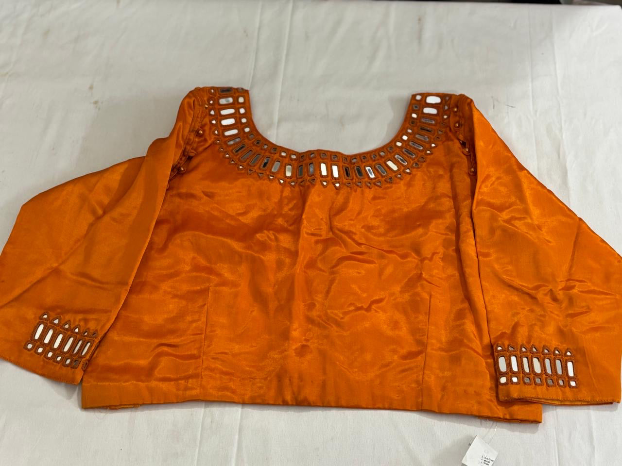 Mashru mirror work blouse