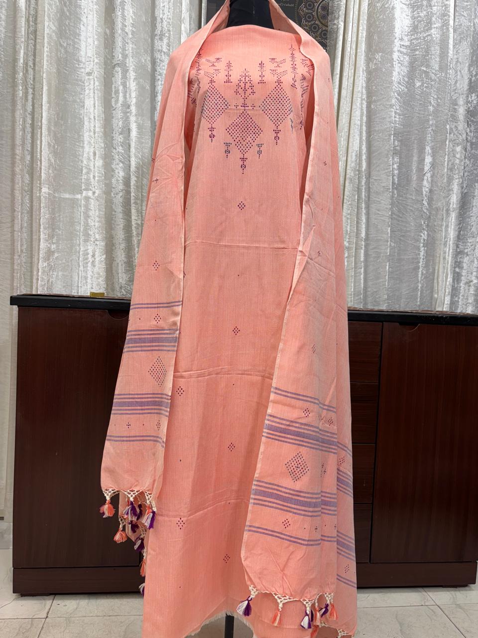 TANGALIYA COTTON HANDWOVEN SUIT 3 PIECE SET