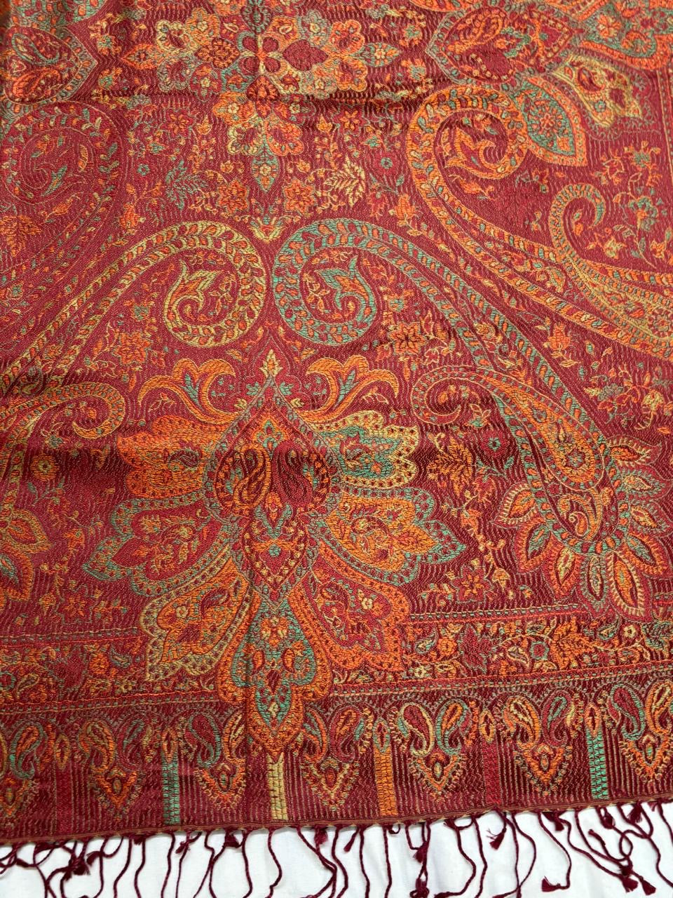 Kani silk Jamawar weave stoles