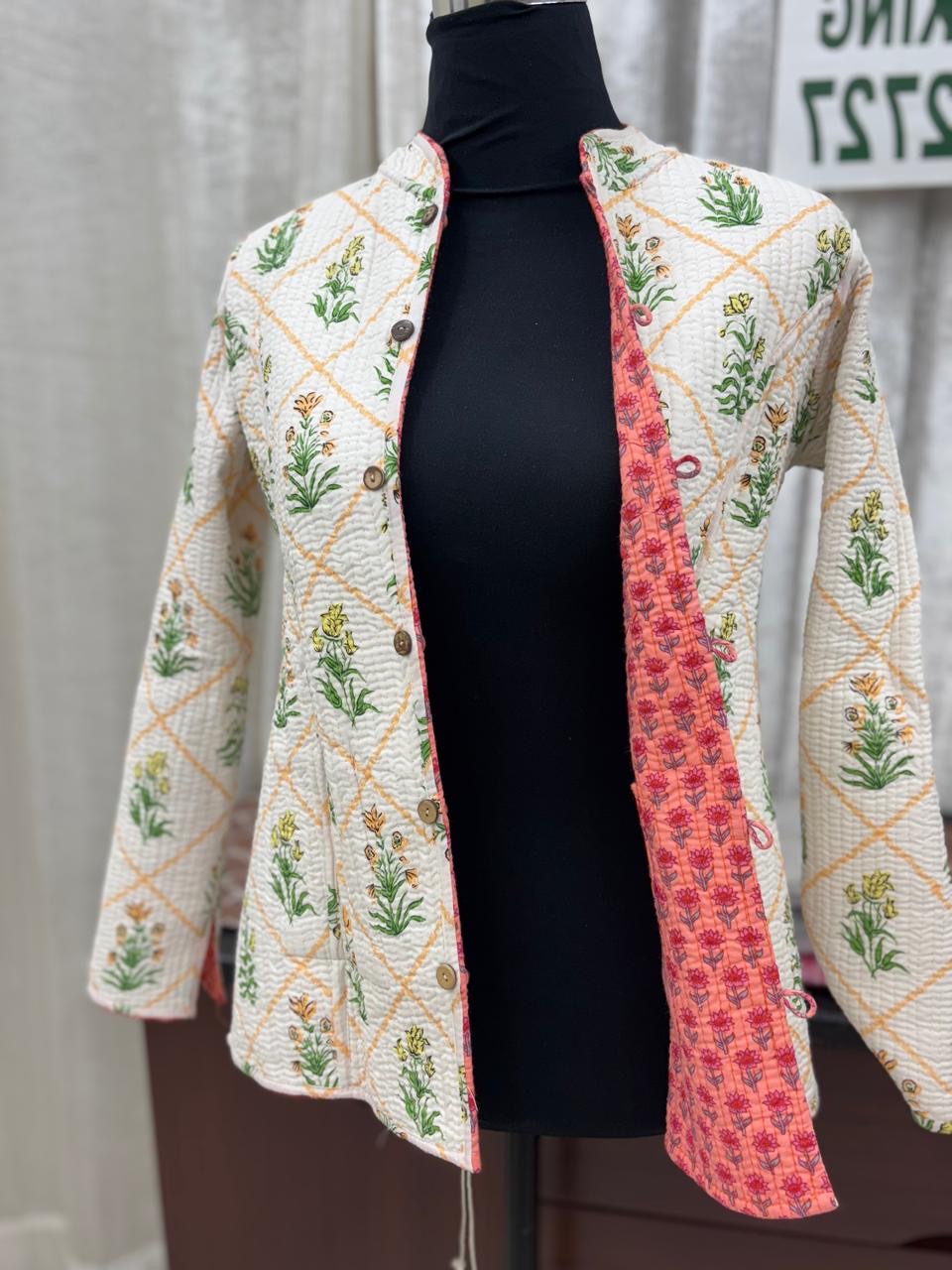 Jaipuri Reversible Quilted Cotton Jackets-07