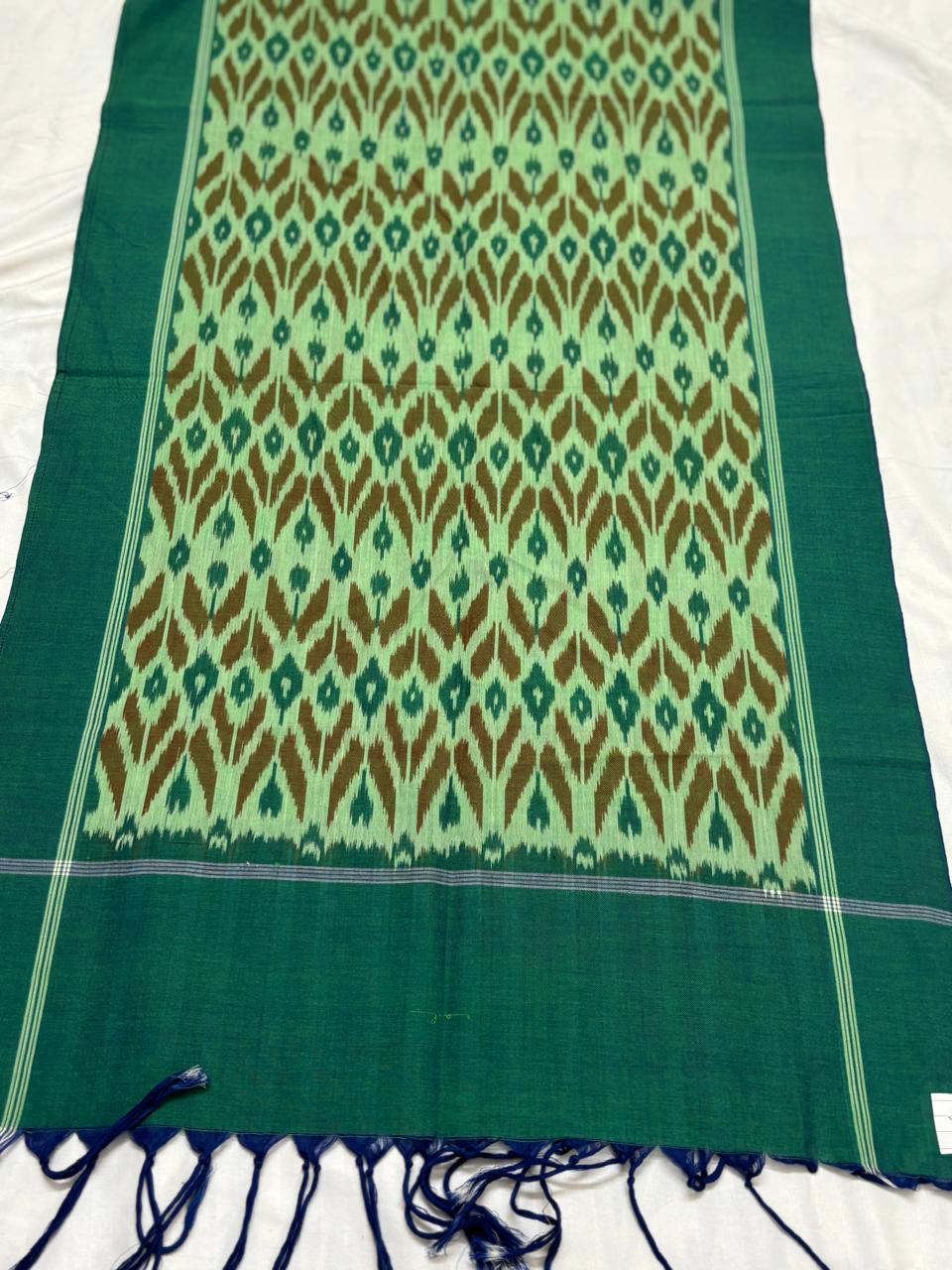HANDLOOM MERCERIZED COTTON POCHAMPALLY IKAT STOLE