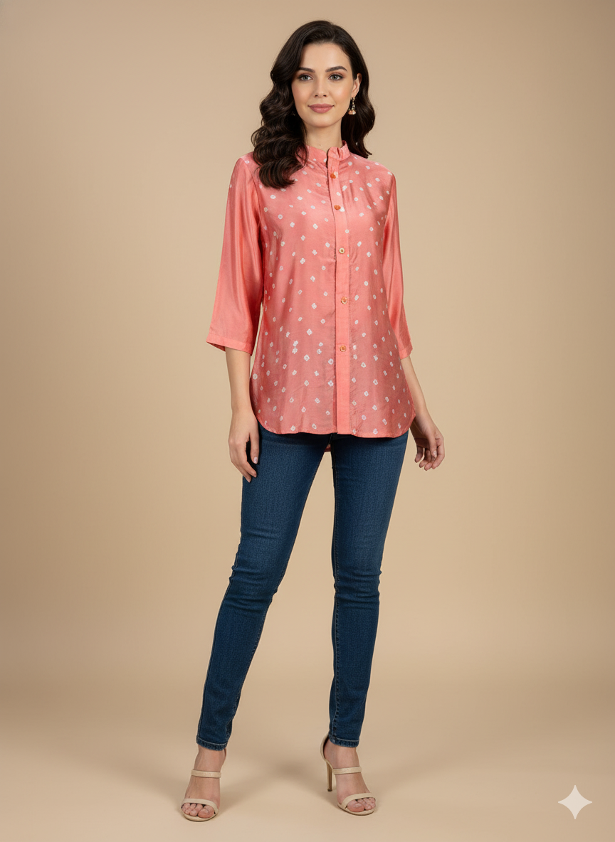 Bandhani Modal Shirt 01