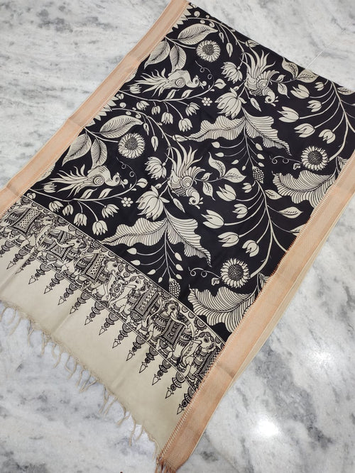 Kalamkari hand drawn dupatta