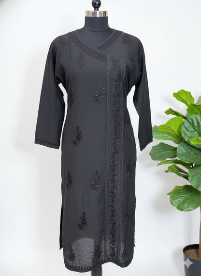Chanderi Chikankari Kurti with inner