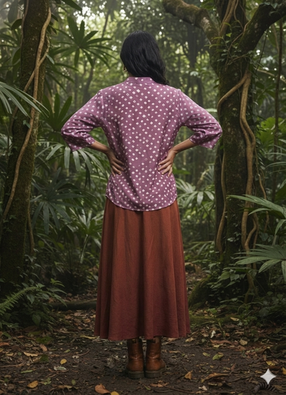 Kutchi Hand done Bandhani  Modal Shirt