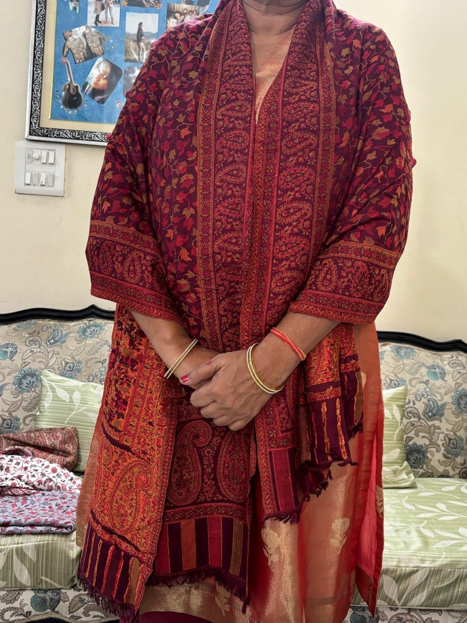 PURE KANI WEAVE WOOLLEN SHAWL