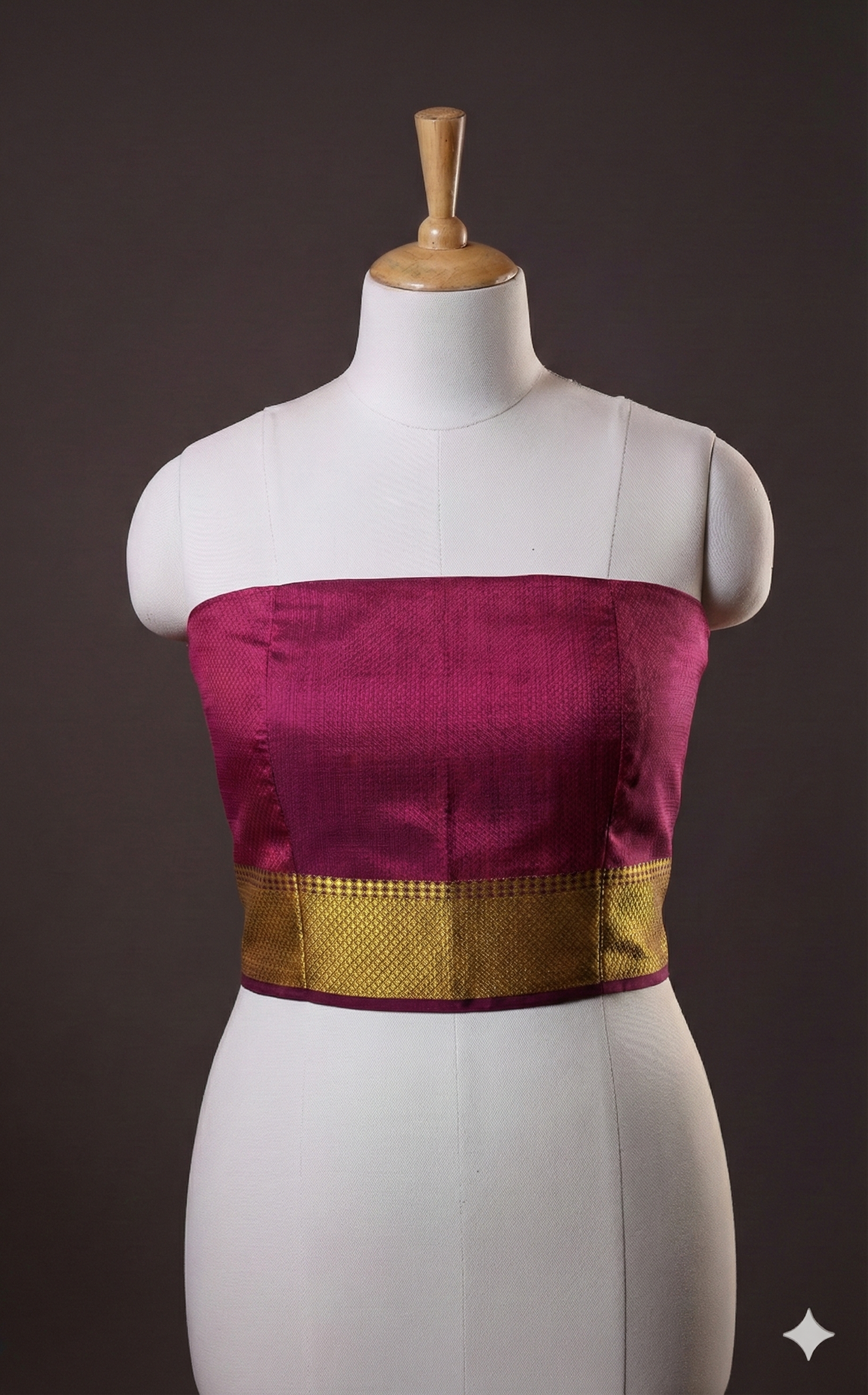 KHUN WEAVE COTTON SILK BLEND BLOUSE PIECE WITH LINING