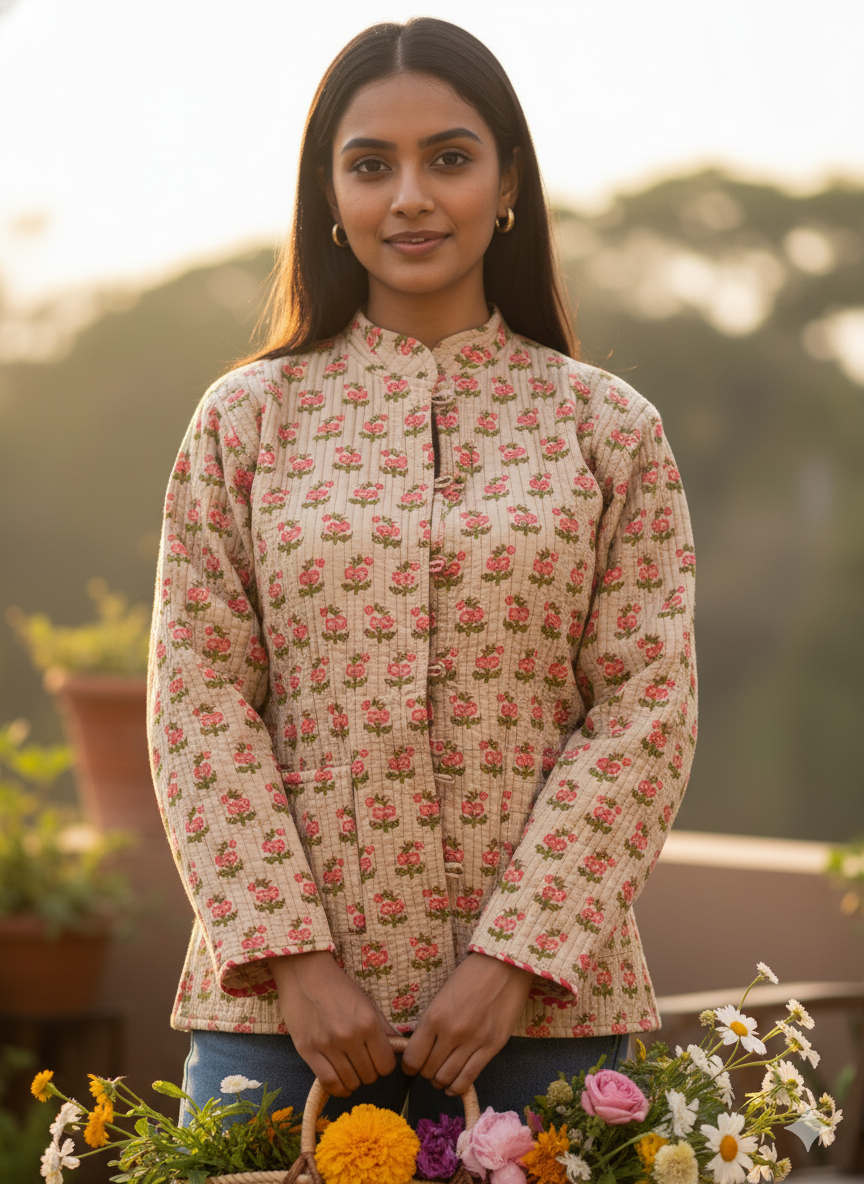 Jaipuri Reversible Quilted Cotton Jackets