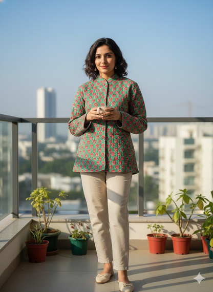 Jaipuri Reversible Quilted Cotton Jackets-05