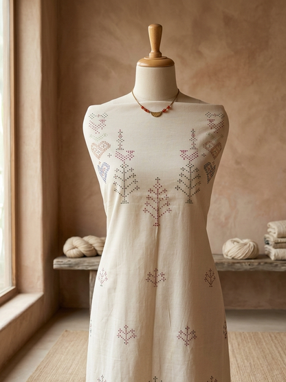 TANGALIYA KALA COTTON HANDWOVEN KURTI