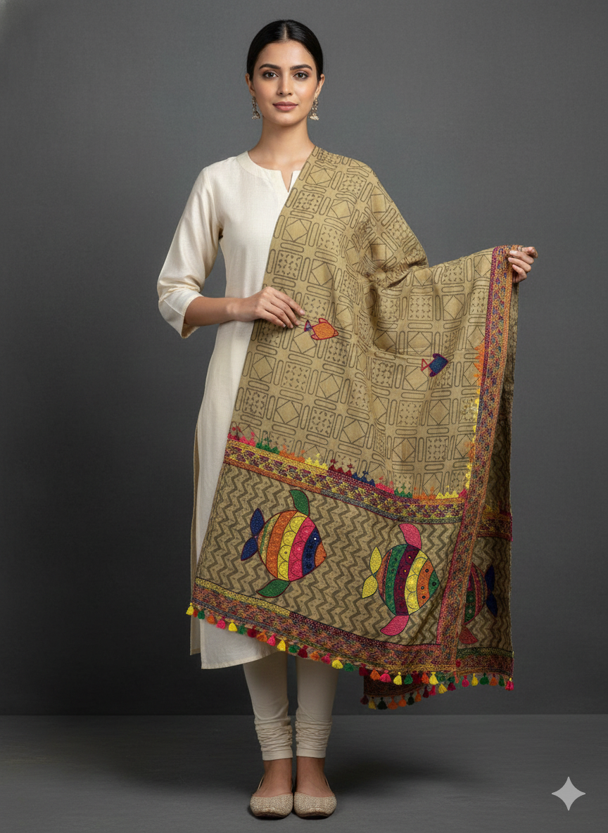 Khadi lambani dupatta
