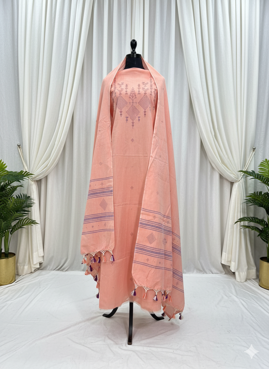 TANGALIYA COTTON HANDWOVEN SUIT 3 PIECE SET