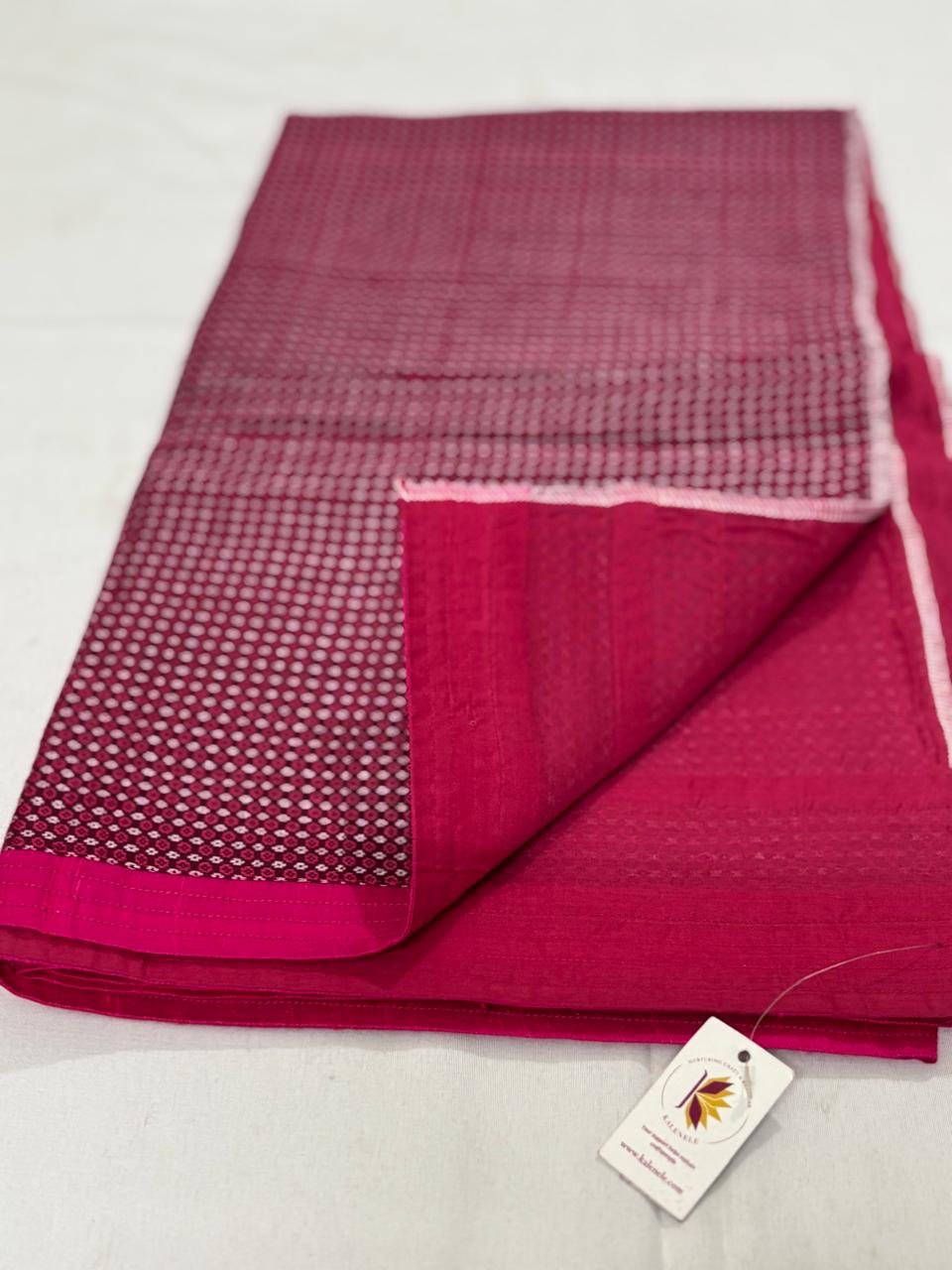 KHUN WEAVE COTTON SILK BLEND BLOUSE PIECE WITH LINING