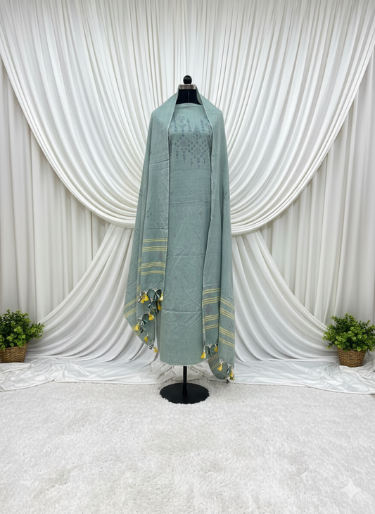 TANGALIYA COTTON HANDWOVEN SUIT 3 PIECE SET