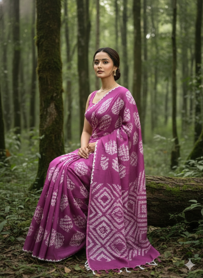 Shibhori modal silk saree