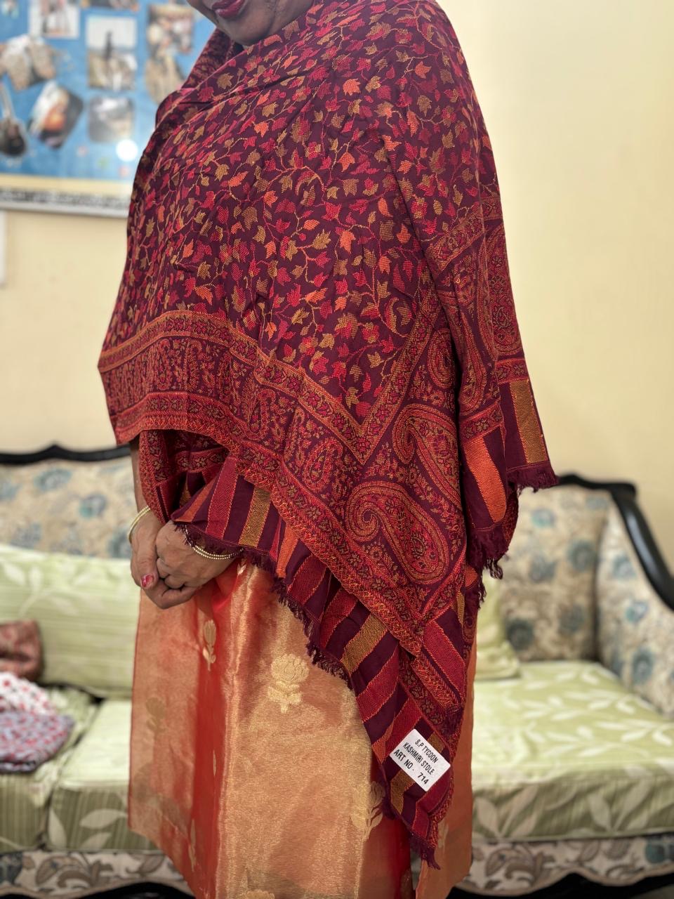 PURE KANI WEAVE WOOLLEN SHAWL