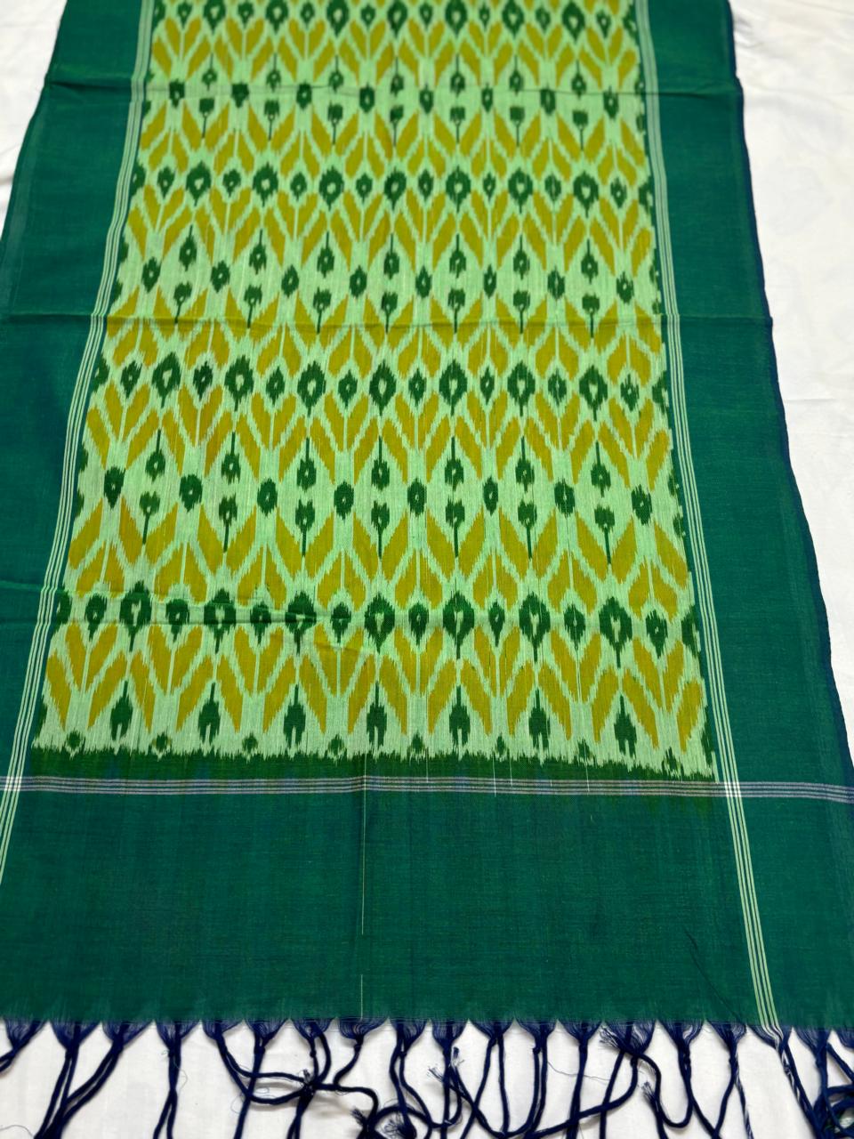 HANDLOOM MERCERIZED COTTON POCHAMPALLY IKAT STOLE