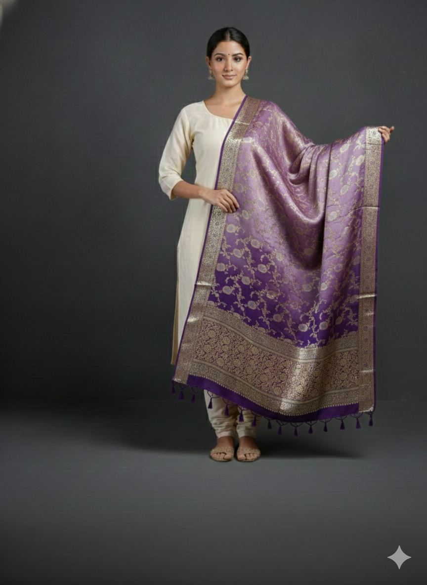 Pure Khaddi Georgette Dupatta