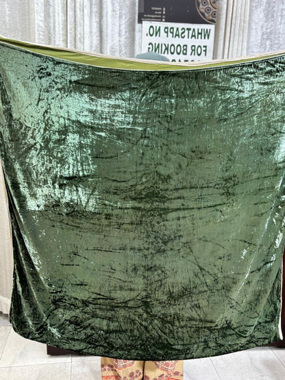 Velvet hand embroidered  Stole