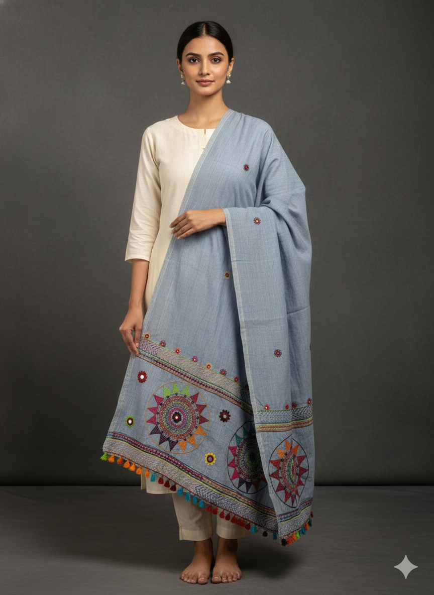 Khadi lambani dupatta
