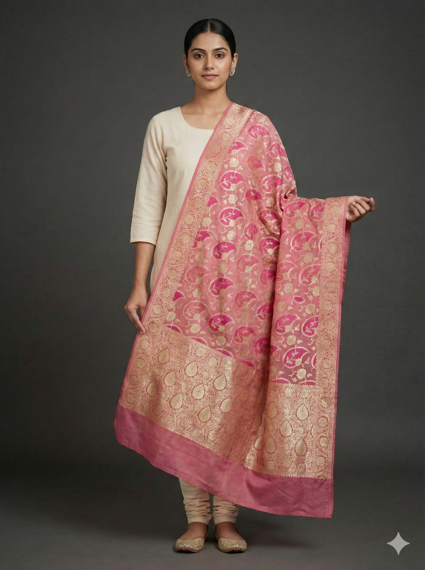 Pure Khaddi Georgette Dupatta