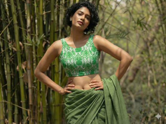 Asom’s pride Gamusa handloom cotton blouse