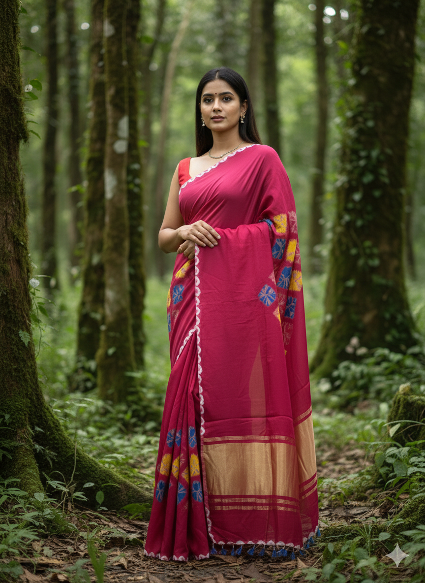 Shibhori modal silk saree