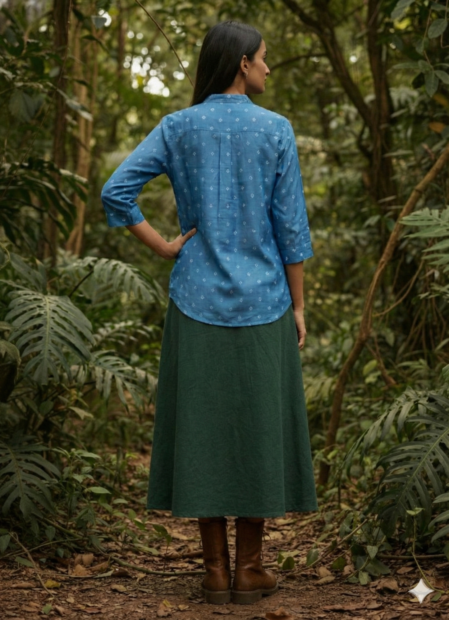 Kutchi Hand done Bandhani  Modal Shirt