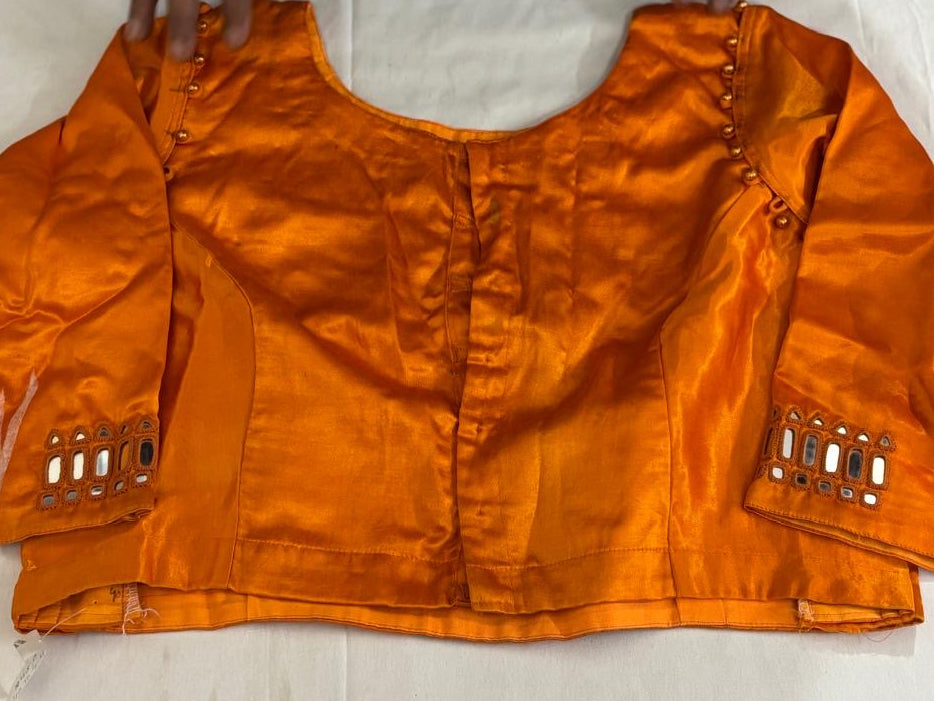 Mashru mirror work blouse