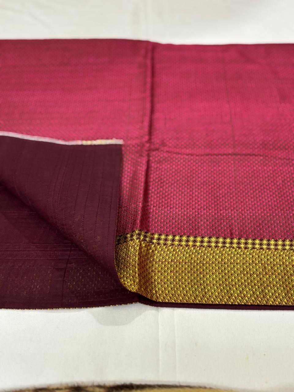 KHUN WEAVE COTTON SILK BLEND BLOUSE PIECE WITH LINING