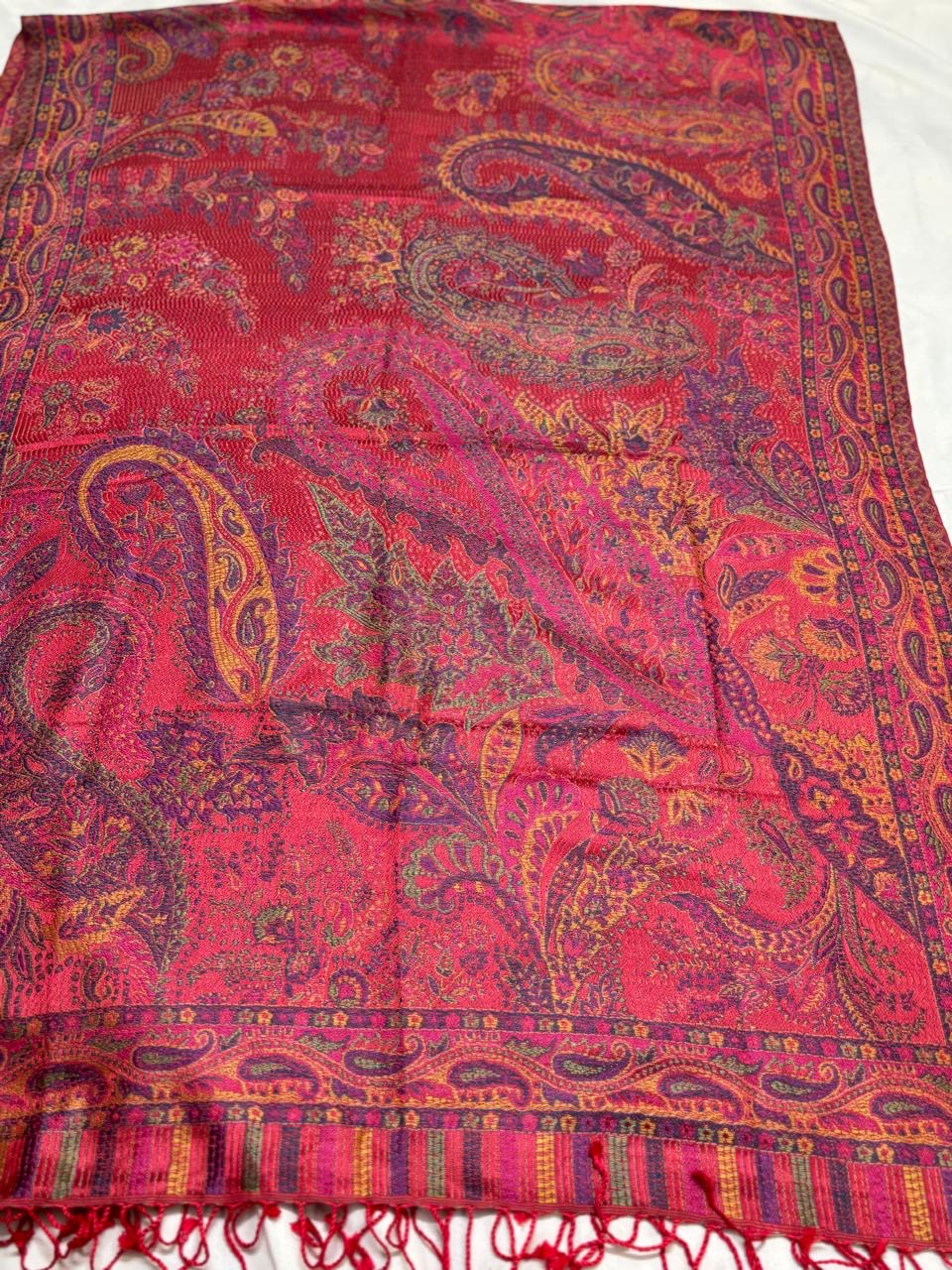 Kani silk jamawar weave stoles