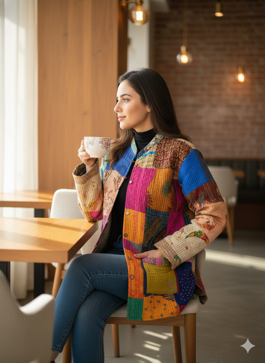 Jaipuri Reversible Quilted Cotton Jackets-02