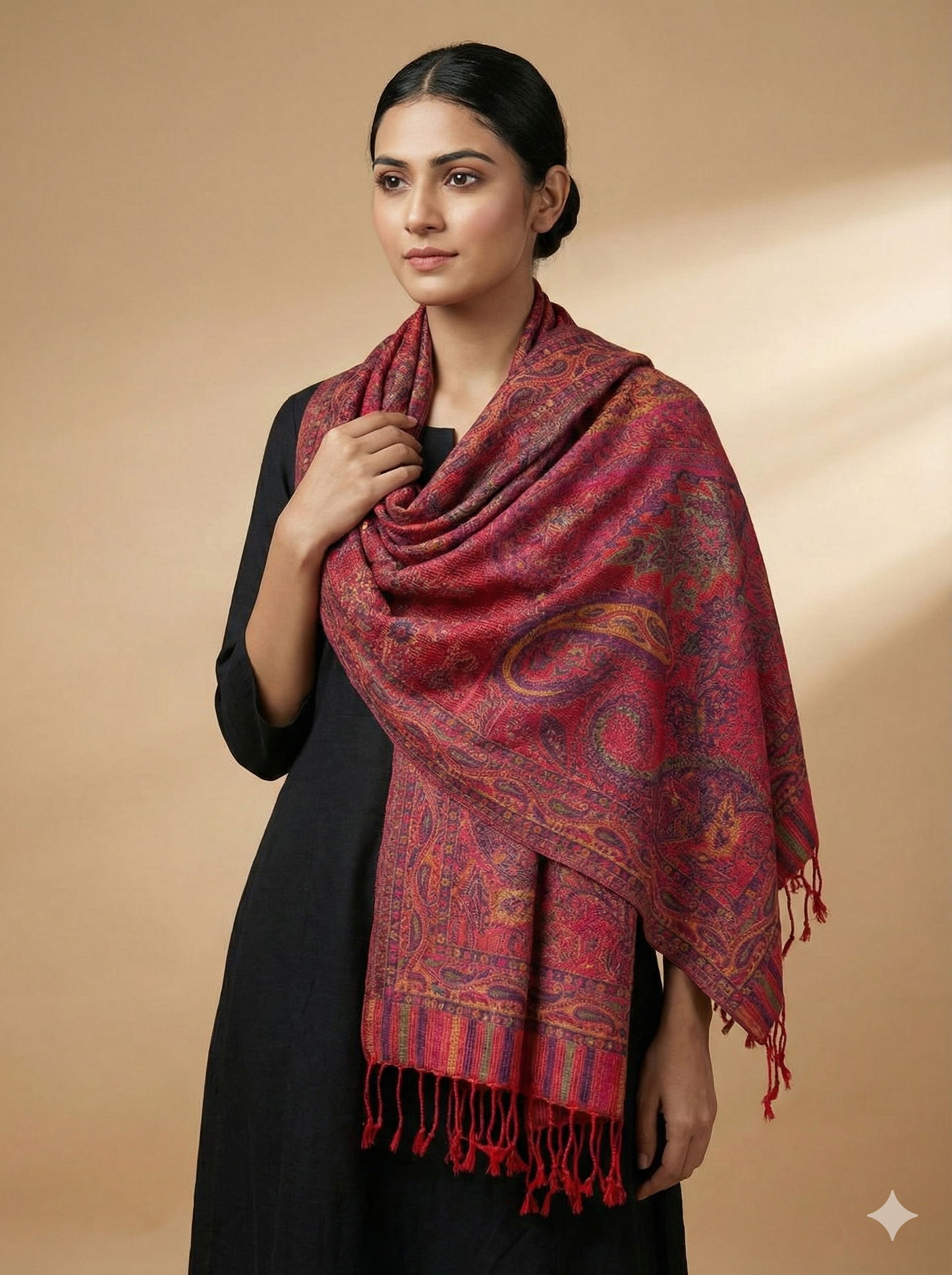 Kani silk jamawar weave stoles