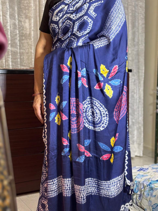 Shibhori modal silk saree