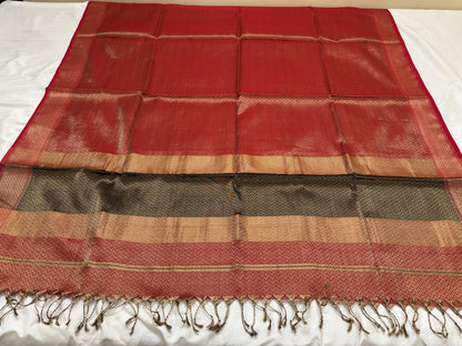 Handwoven tissue Maheshwari dupatta