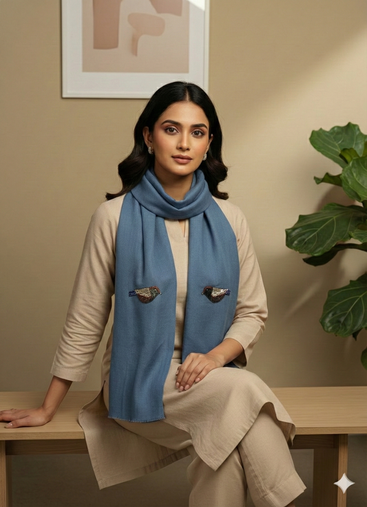 Kashmiri semi pashmina  stoles