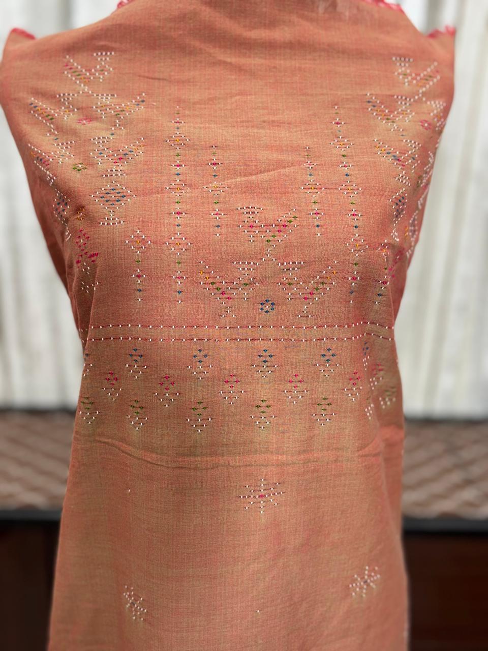 TANGALIYA COTTON HANDWOVEN KURTI fabric