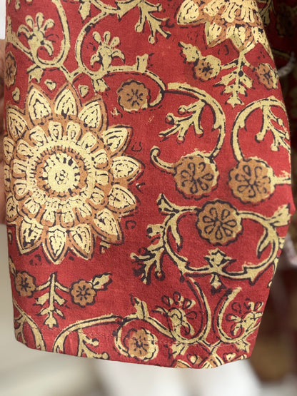 Pure cotton hand blocked summer short Kurtis