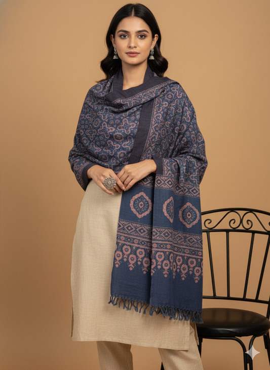KUTCH AJRAKH WOOLLEN SHAWL