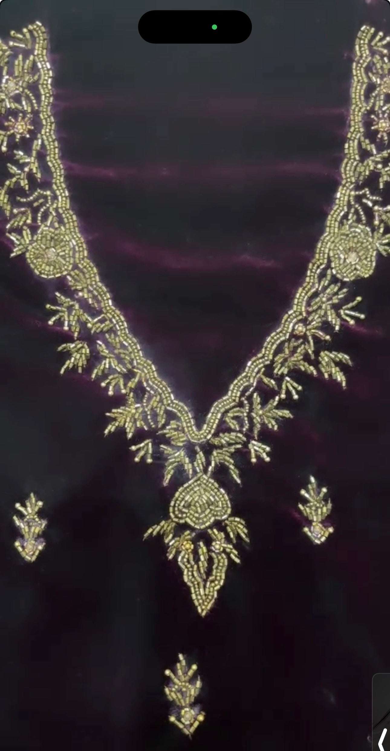 Velvet silk  hand embroidered 2 pc unstitched suits