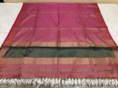 Handwoven tissue Maheshwari dupatta