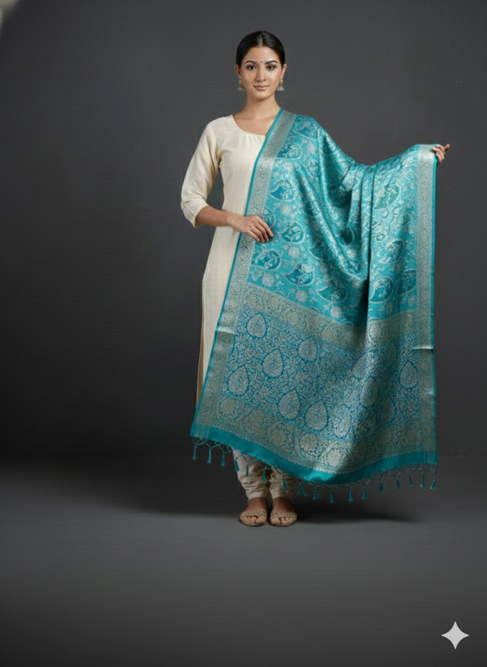 Pure Khaddi Georgette Dupatta