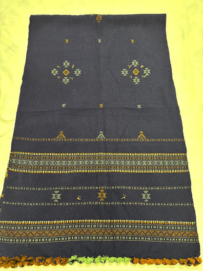KUTCH BHUJODI HANDWOVEN MIRROR WORK WOOLLEN SHAWL