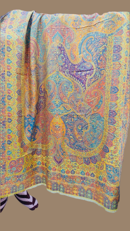 Woollen jamawar kani weave shawls