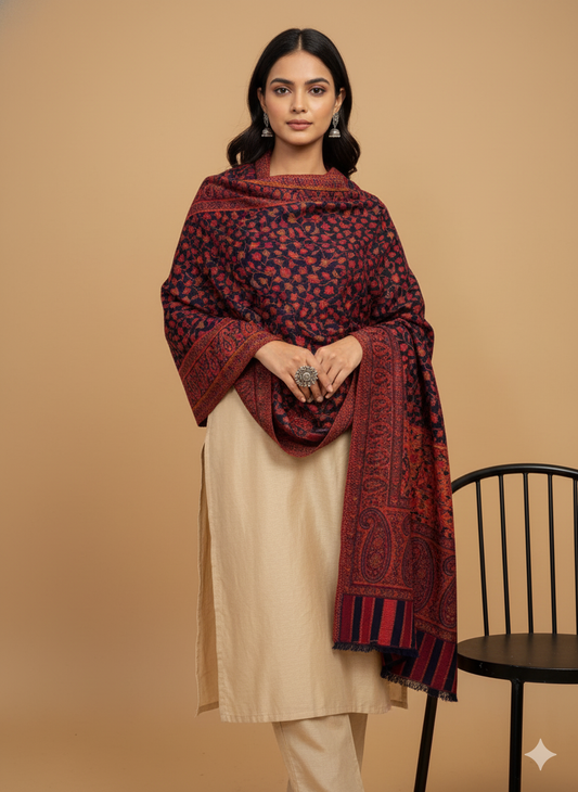 PURE KANI WEAVE WOOLLEN SHAWL