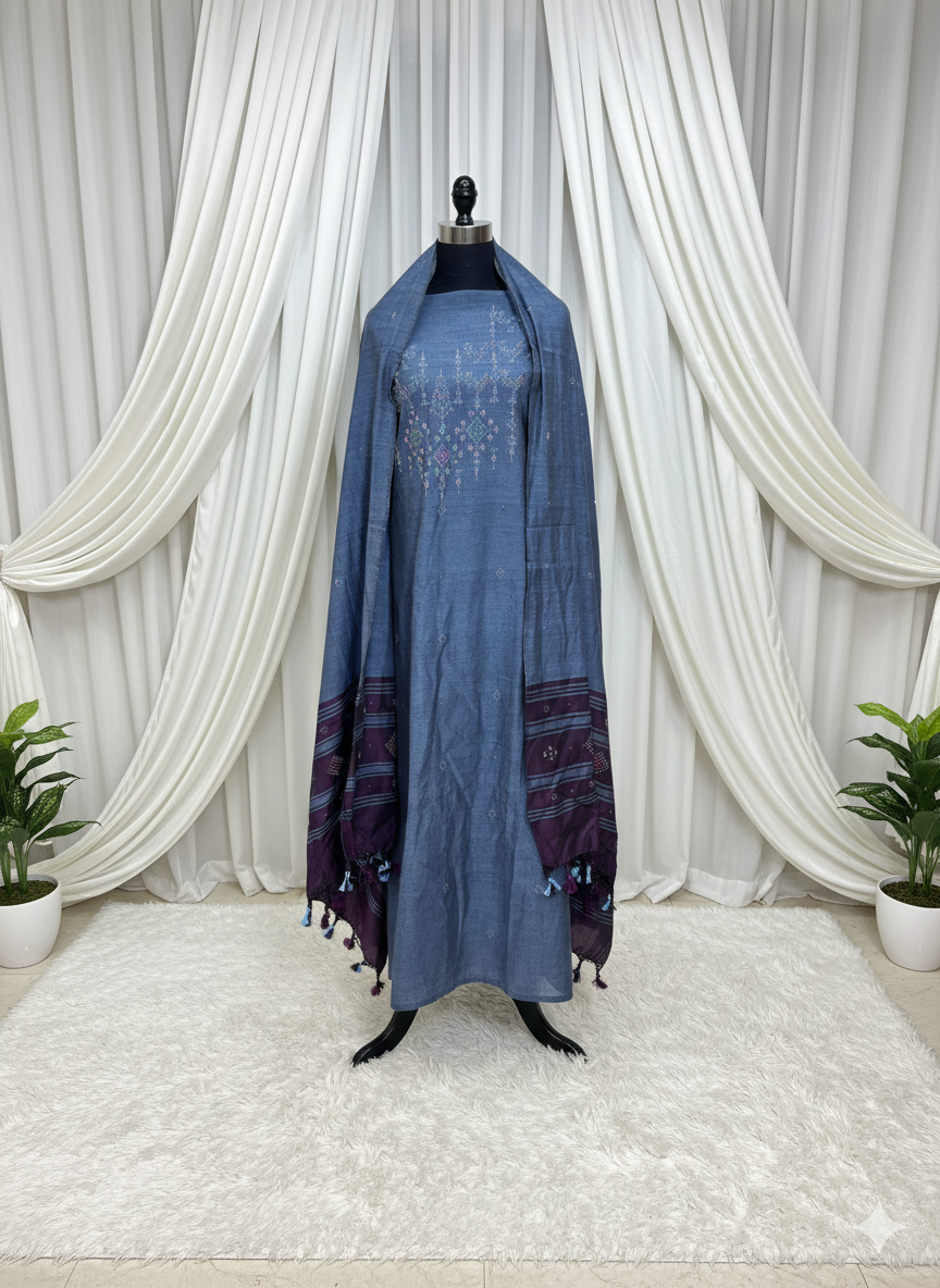 TANGALIYA COTTON HANDWOVEN SUIT 3 PIECE SET