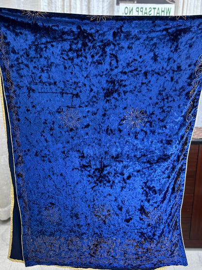 Velvet hand embroidered  Stole