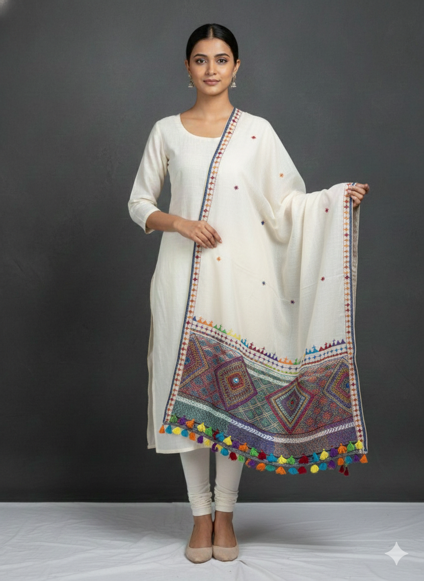 Khadi lambani dupatta