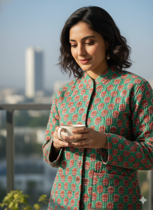 Jaipuri Reversible Quilted Cotton Jackets-05