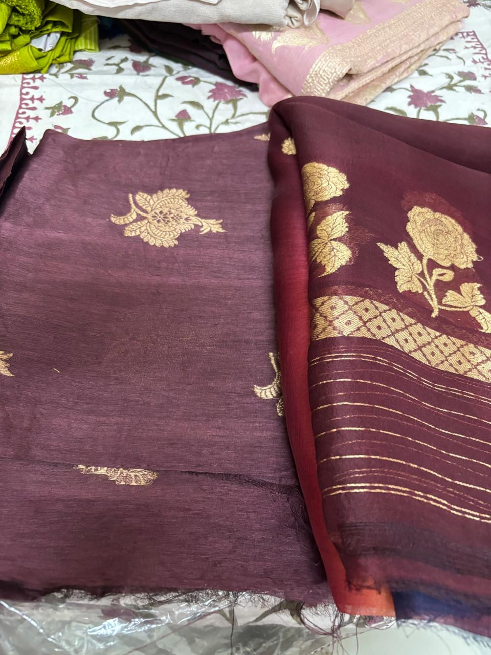 Katan tissue fabric and dupatta